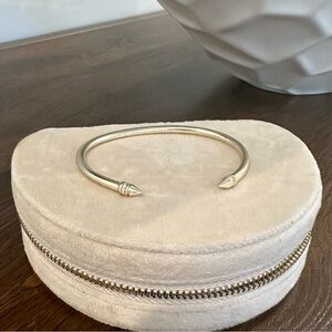 Kendra Scott gold cuff bracelet with diamond detail!